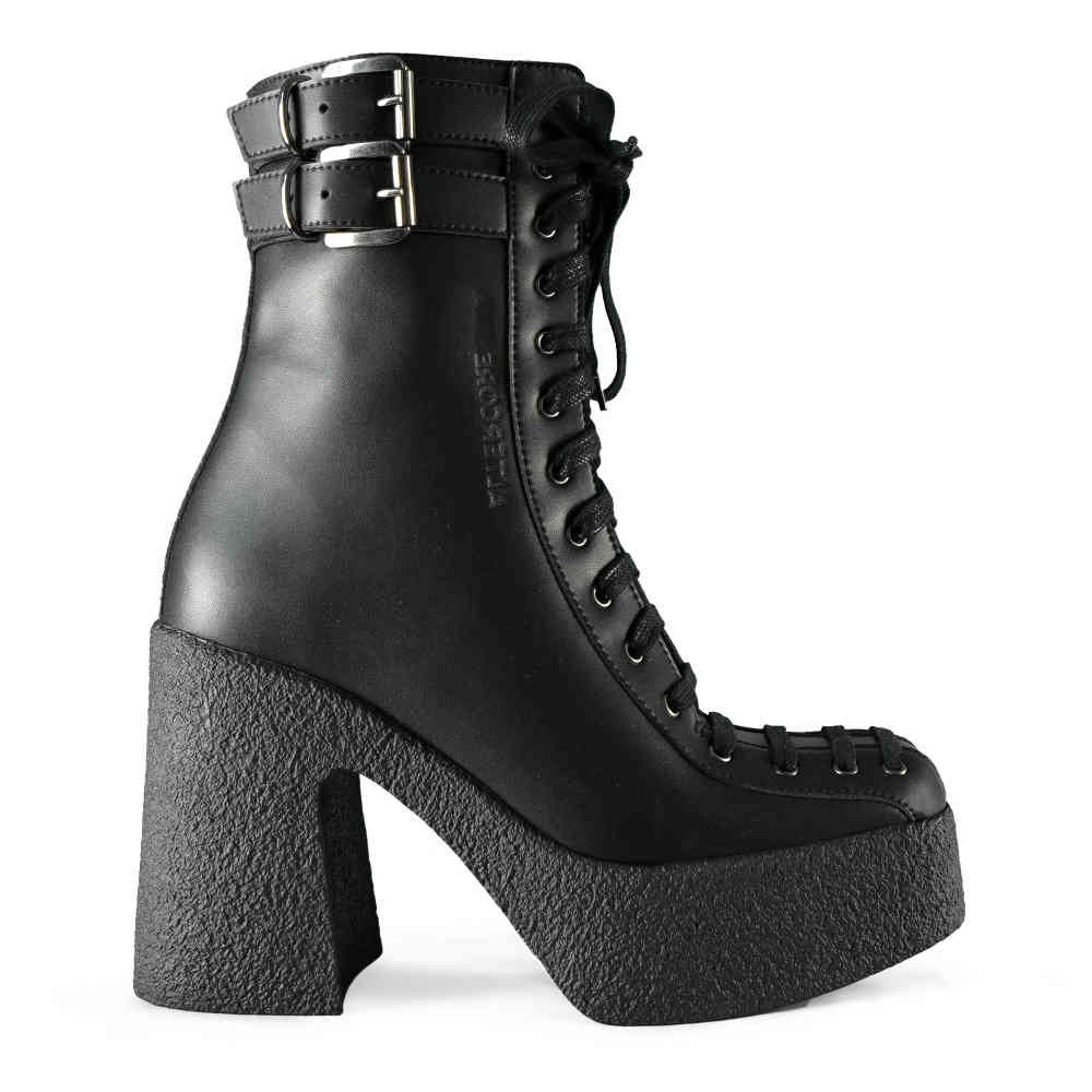Altercore - Nicole Vegan Bottes de plate-forme - Noir